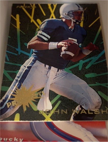 1995 Fleer #17 John Walsh NFL Prospects — front