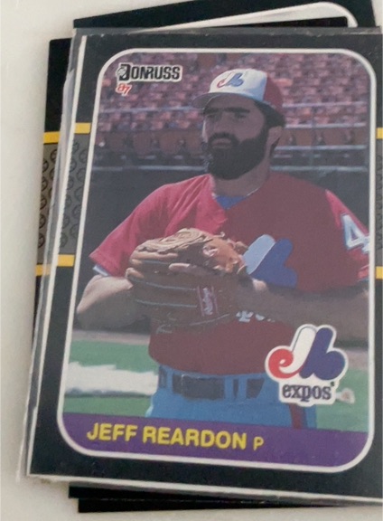 1987 Donruss #179 Jeff Reardon — front