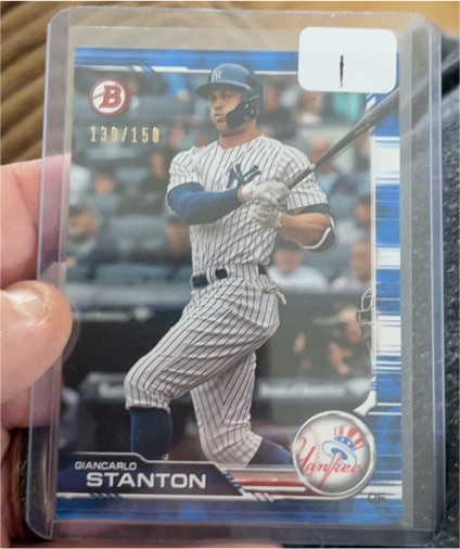 2019 Bowman #43 Giancarlo Stanton — front