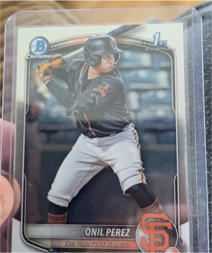 2025 Bowman Chrome Prospects #BCP-134 Onil Perez — front