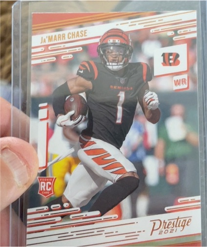 2021 Panini Chronicles Prestige #212 Ja'Marr Chase — front