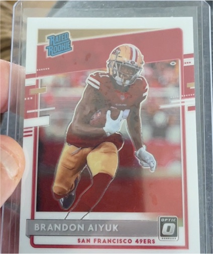 2020 Panini Donruss Optic #169 Brandon Aiyuk Rated Rookie — front