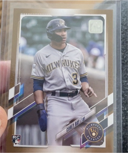 2021 Topps Update #US93 Corey Ray — front