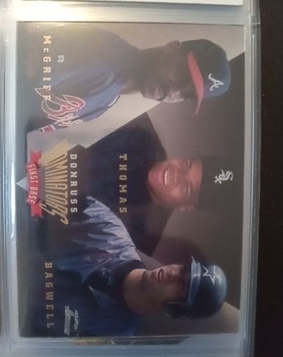 1994 Donruss Dominators #3 Frank Thomas Jeff Bagwell Fred McGriff — front