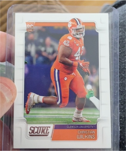 2019 Score #396 Christian Wilkins — front