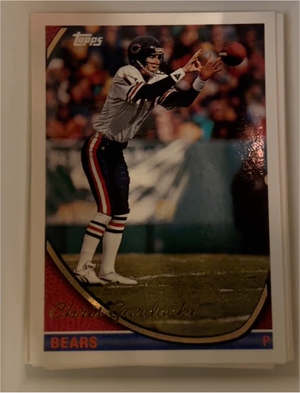 1994 Topps #617 Chris Gardocki Chicago Bears — front