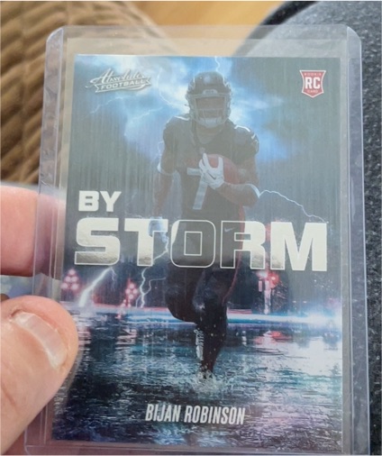 2023 Panini Absolute By Storm #BST-6 Bijan Robinson — front