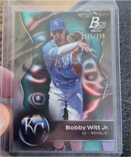 2023 Bowman Platinum #8 Bobby Witt Jr. — front