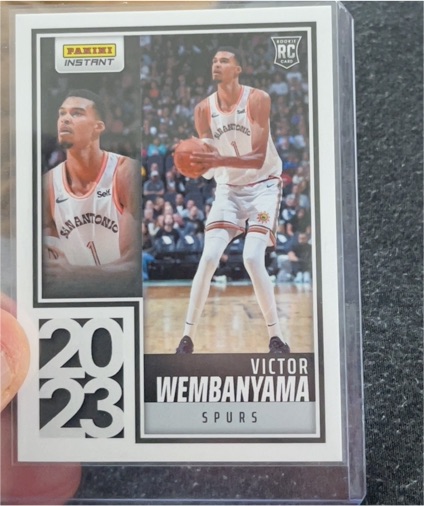 2023-24 Panini Instant #YO-1 Victor Wembanyama — front