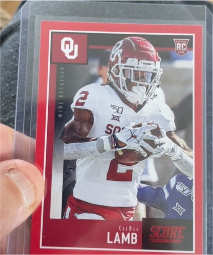 2020 Panini Score #416 CeeDee Lamb — front