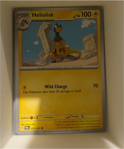 2024 Pokémon TCG Twilight Masquerade #071 Heliolisk — front