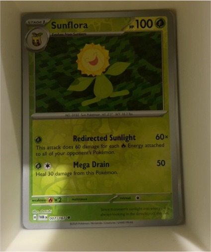 2024 Pokémon TCG SV06: Twilight Masquerade #007 Sunflora — front
