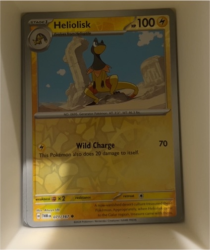 2024 Pokémon SV06 Twilight Masquerade #071 Heliolisk — front