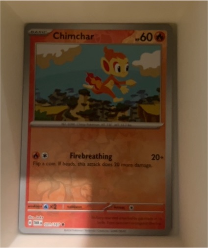2024 Pokémon SV06: Twilight Masquerade #031 Chimchar — front