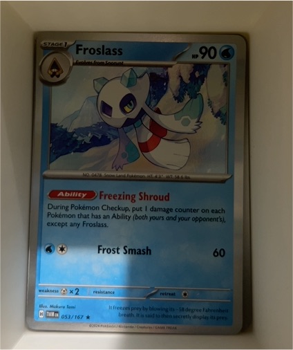 2022 Pokémon TCG Scarlet & Violet Twilight Masquerade #53 Froslass — front