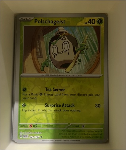 2024 Pokémon S&V Twilight Masquerade #021 Poltchageist — front