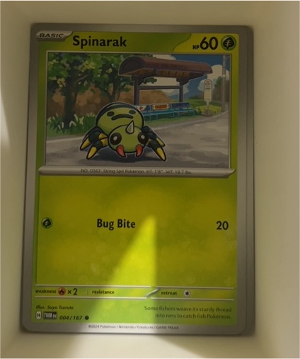 2024 Pokémon Scarlet & Violet Twilight Masquerade #004 Spinarak — front