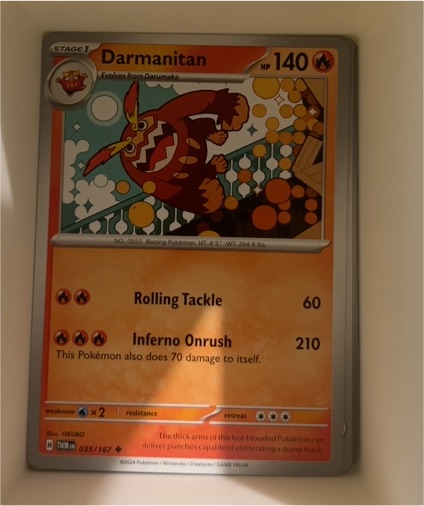 2024 Pokémon SV06: Twilight Masquerade #035 Darmanitan — front
