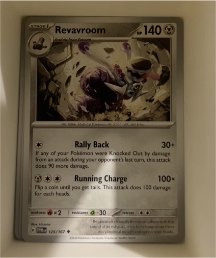 2024 Pokémon Scarlet & Violet Twilight Masquerade #125 Revavroom — front