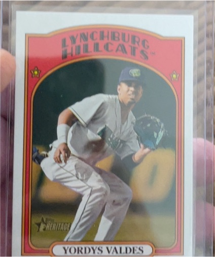 2021 Topps Heritage Minor League #180 Yordys Valdes — front