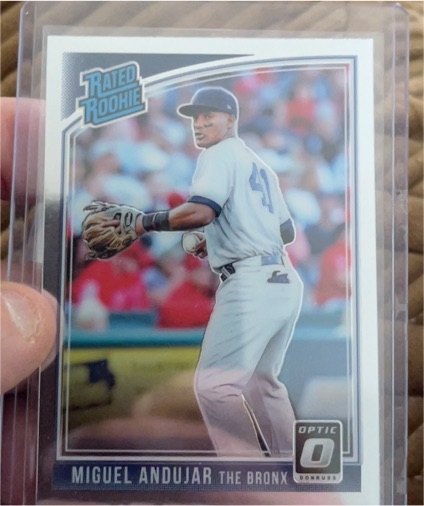 2018 Donruss Optic #31 Miguel Andujar Rated Rookie — front