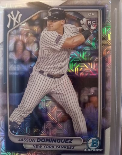 2024 Bowman Chrome #94 Jasson Dominguez Mojo Refractor Rookie — front