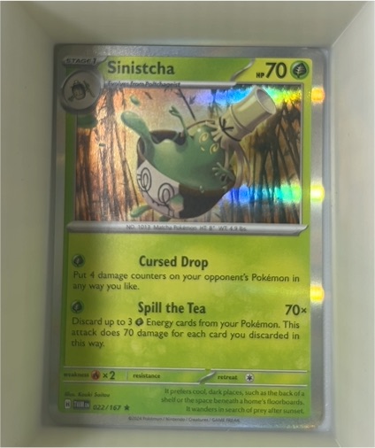 2024 Pokémon Twilight Masquerade #022 Sinistcha — front