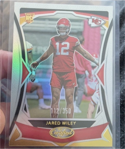 2024 Panini Certified #199 Jared Wiley — front