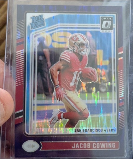 2024 Donruss Optic #236 Jacob Cowing Purple Shock — front