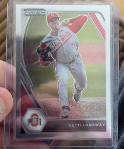 2021 Panini Prizm Draft Picks #PDP176 Seth Lonsway — front