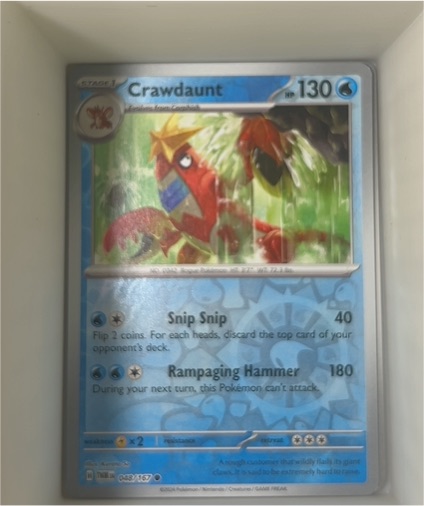 2024 Pokémon Scarlet & Violet Twilight Masquerade #048 Crawdaunt — front