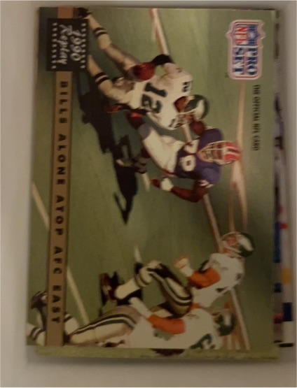 1991 Pro Set #334b Bruce Smith Bills Alone Atop AFC East — front