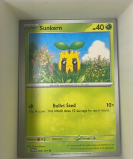 2024 Pokémon Twilight Masquerade #006 Sunkern — front