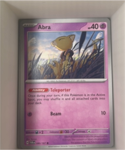 2024 Pokémon Scarlet & Violet Twilight Masquerade #080 Abra — front