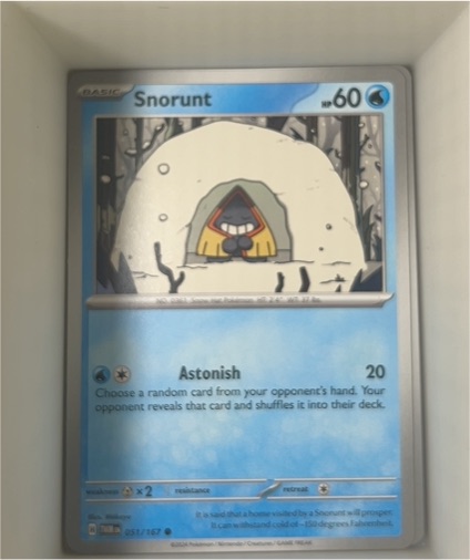 2024 Pokémon SV06 Twilight Masquerade #051 Snorunt — front