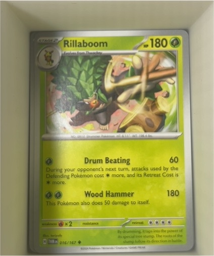 2024 Pokemon Scarlet & Violet Twilight Masquerade #016 Rillaboom — front