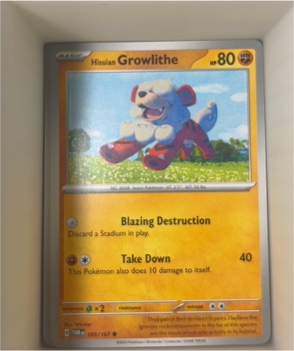 2024 Pokémon TCG SV06: Twilight Masquerade #099 Hisuian Growlithe — front