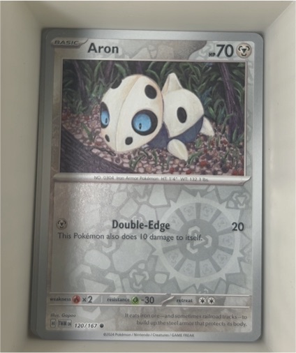 2024 Pokémon S&V Twilight Masquerade #120 Aron — front