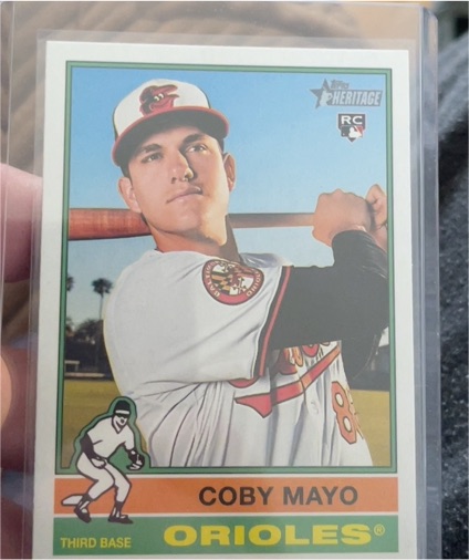 2025 Topps Heritage #340 Coby Mayo — front