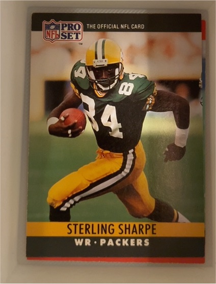 1990 Pro Set #114 Sterling Sharpe — front