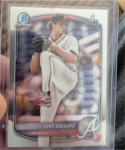 2025 Bowman Chrome #BCP-62 Luke Sinnard — front