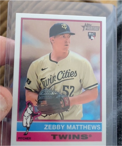 2025 Topps Heritage #309 Zebby Matthews — front