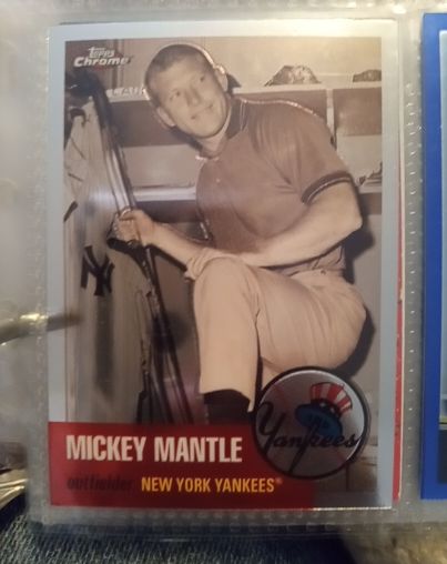 2007 Topps Chrome #MMS27 Mickey Mantle Story New York Yankees — front