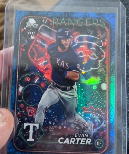 2024 Topps Holiday #H141 Evan Carter — front