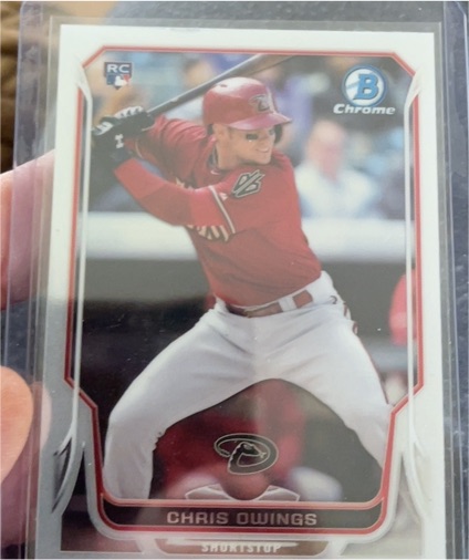 2014 Bowman Chrome #24 Chris Owings — front