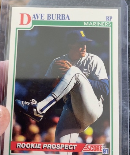 1991 Score #742 Dave Burba — front