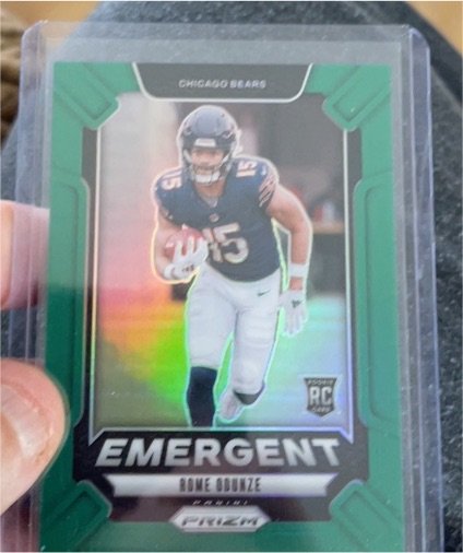 2024 Panini Prizm #11 Rome Odunze Emergent — front