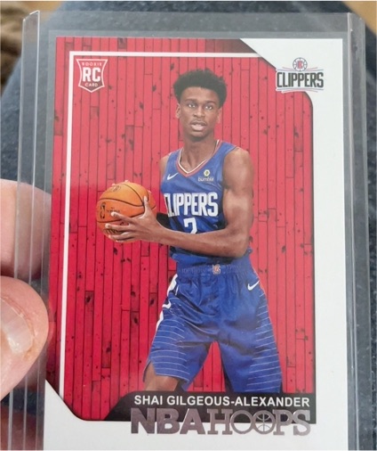 2018-19 Panini NBA Hoops #262 Shai Gilgeous-Alexander Rookie Card — front