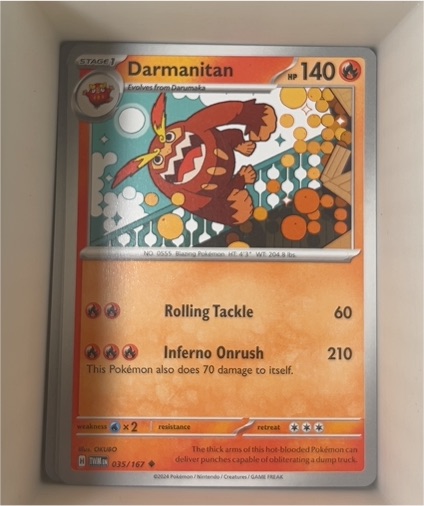 2024 Pokemon Twilight Masquerade #035 Darmanitan — front