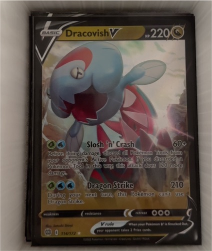 2022 Pokémon Brilliant Stars #114 Dracovish V — front